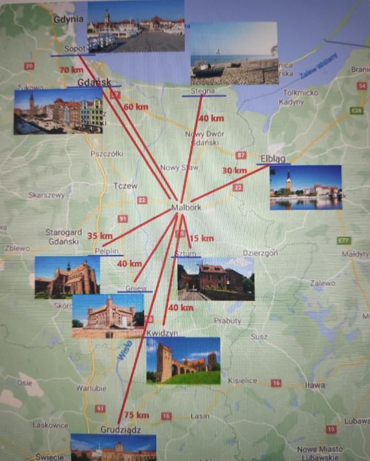 Apartament Obok Zamku 말보르크 외부 사진